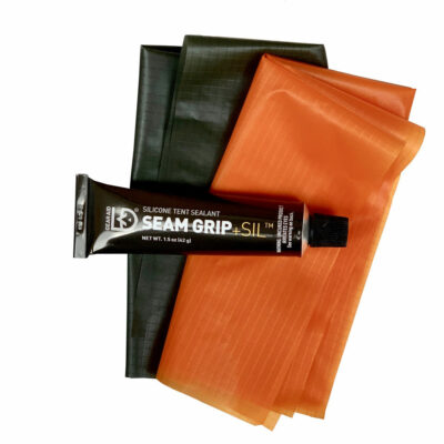 A SilNylon Sealing and Repair Kit contains a tube of Seam Grip + Sil and SilNylon fabric